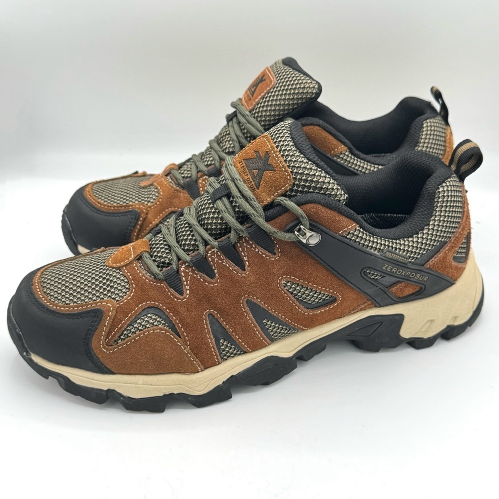 ZEROXPOSUR Colorado Lo Waterproof Hiker Boots Suede Leather / Textile Size 11